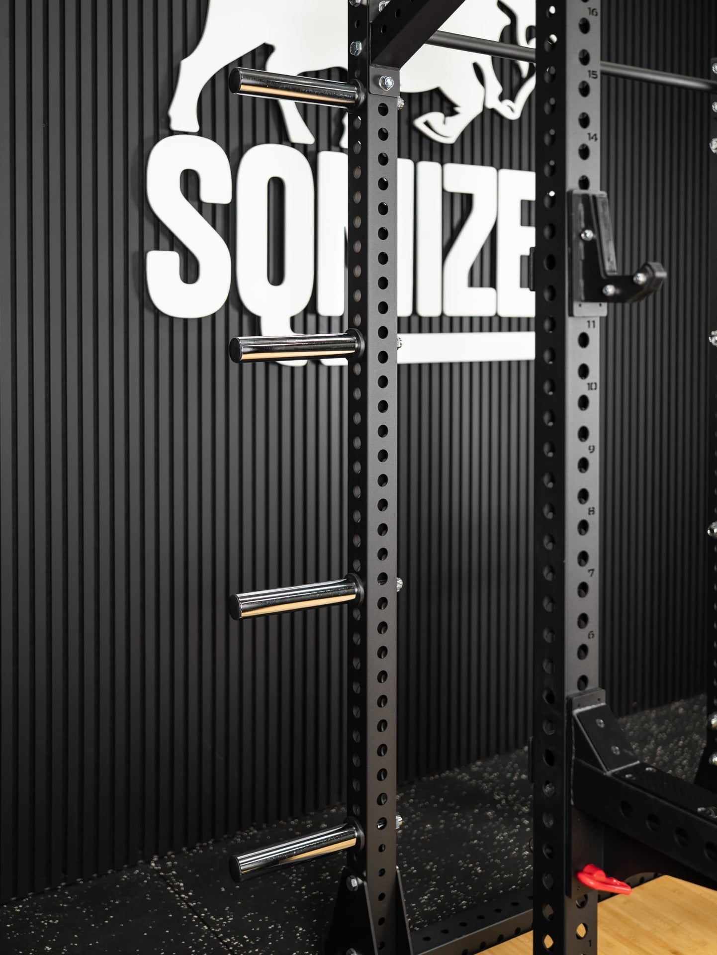 Half Rack mit Weightlifting Platform SQMIZE® ELITE CLUB SQ-R334, Höhe 235 cm
