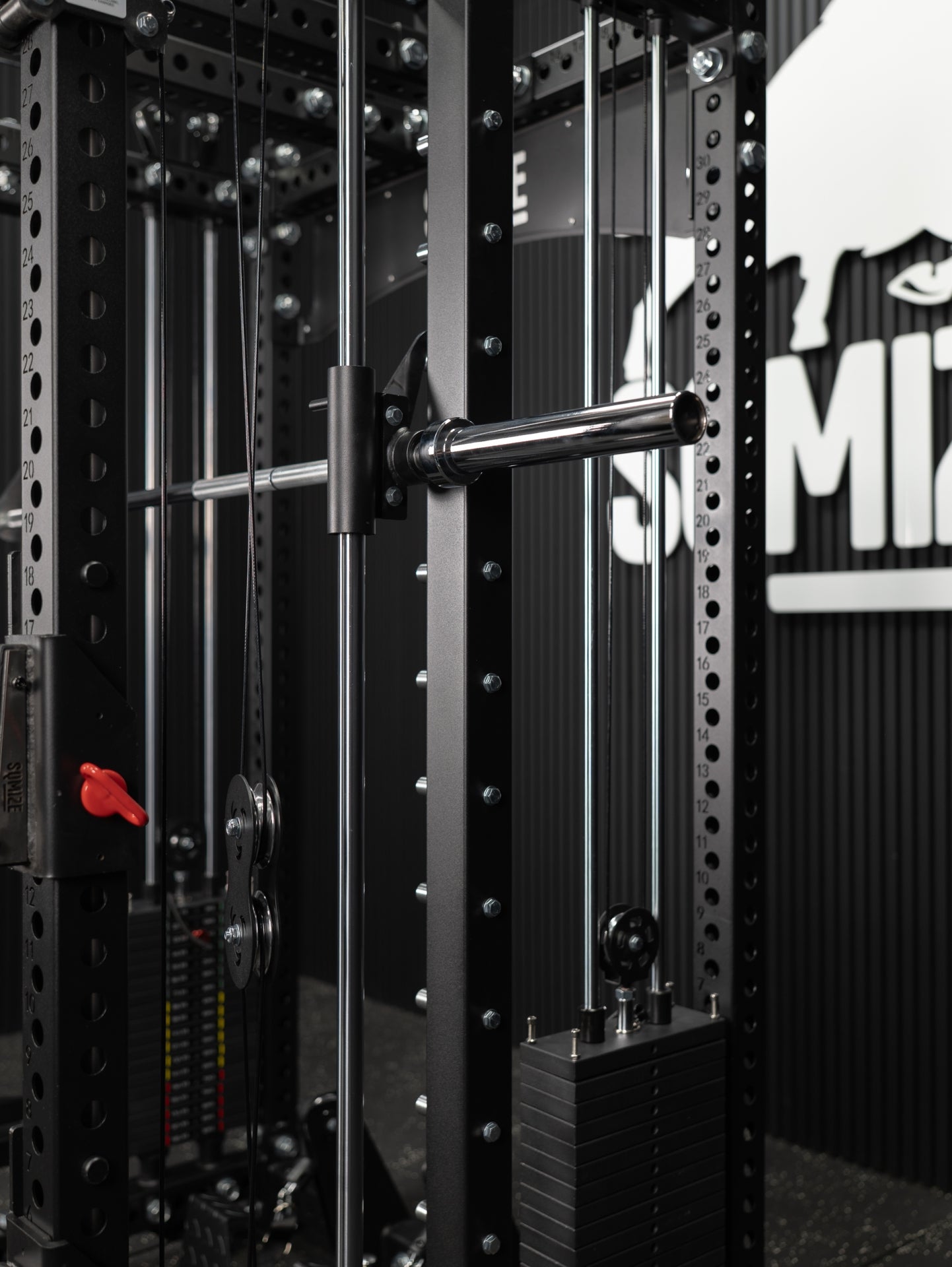 Super Tri Power Rack Gym SQMIZE® PREMIUM BISON SQ-S900RSR