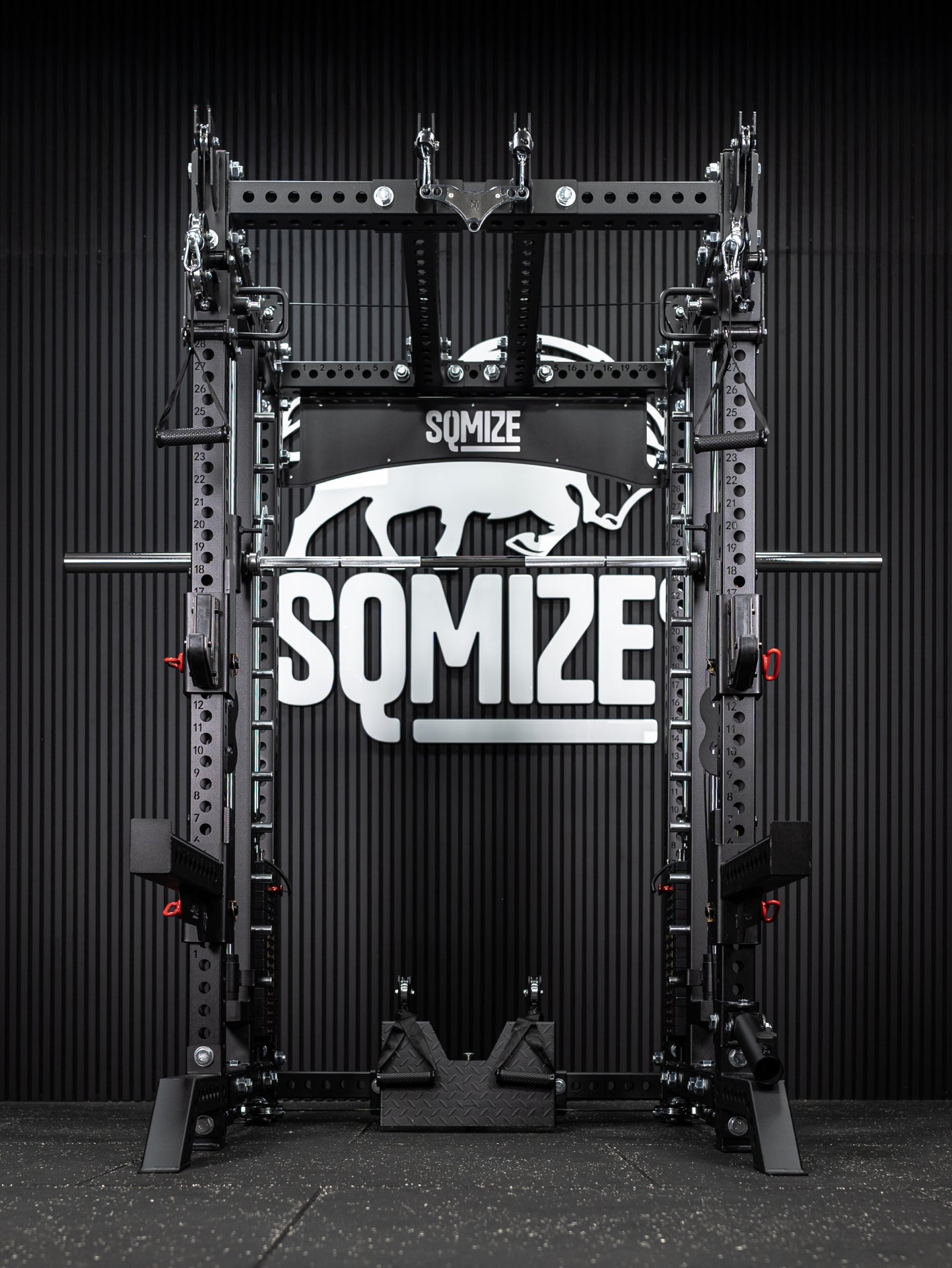 Super Tri Power Rack Gym SQMIZE® PREMIUM BISON SQ-S900RSR