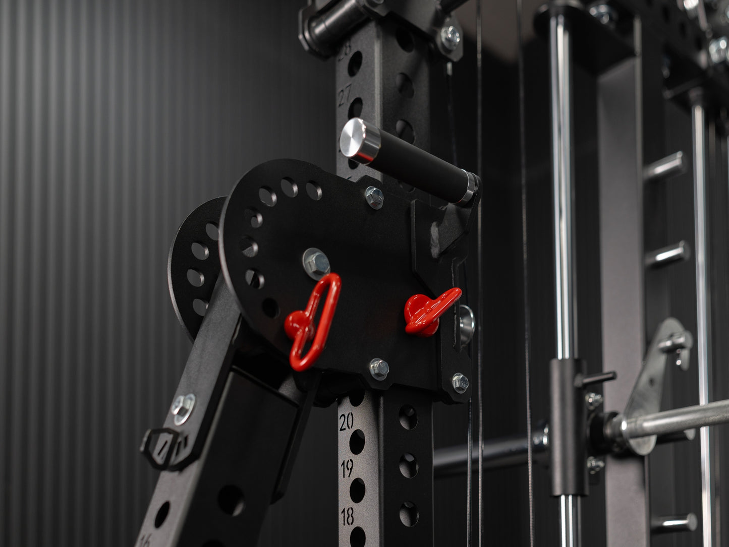 Power Gym Swivel Jammer Arms SQMIZE® PREMIUM BISON SQ-S955-LEQ