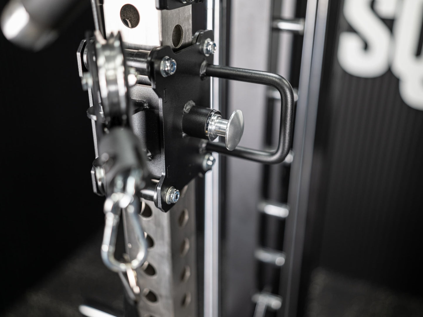 Tri-Power Gym SQMIZE® PREMIUM BISON SQ-S981-90, Kabelzugstation, Multipresse & Half Rack, Höhe 226 cm