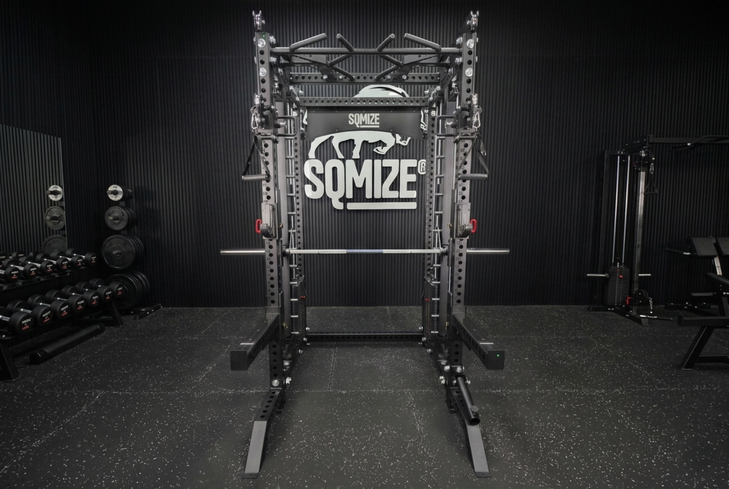 Tri-Power Gym SQMIZE® PREMIUM BISON SQ-S999-90 mit Counter-Balance, Höhe 238,5 cm