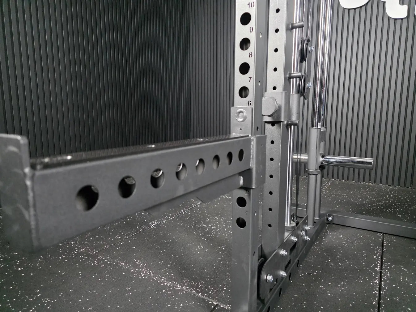 All-in-One Rack Station SQMIZE® ELITE CLUB SQ-R356, Power Rack, Linear Smith & Kabelzugstation, Höhe 210 cm